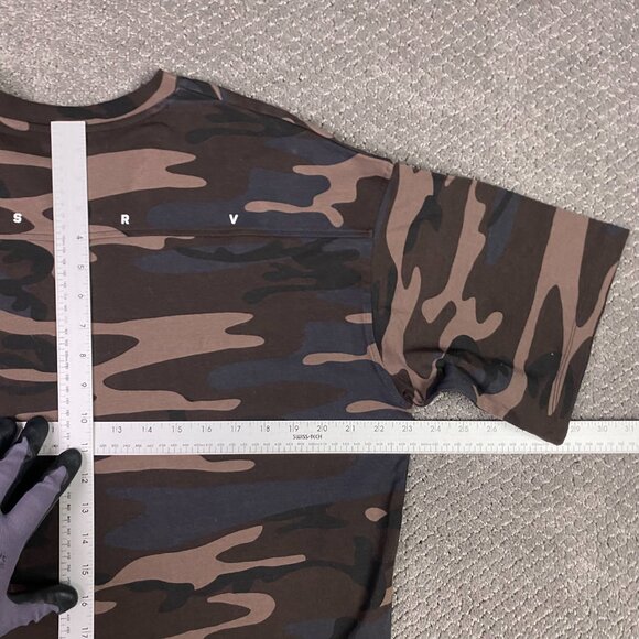 ASRV Cotton Blend Tee Camo T Shirt Men's Medium Stretch Brown - Picture 9 of 11